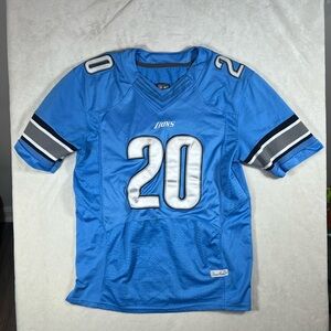 NFL Nike Detroit Lions 20 Barry B. SANDERS Size 44 Blue On-Field Jersey